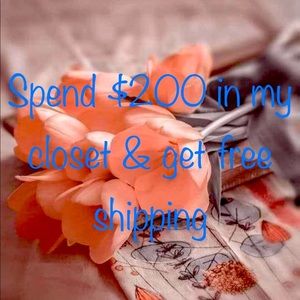 Spend $200 and get free shipping